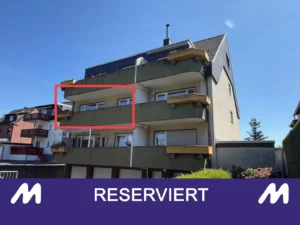 RESERVIERT: 3-Zimmer-Eigentumswohnung im 1. Obergeschoss mit einem großen Garten