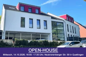 OPEN-HOUSE am 14.10.2026: Neuwertige 3- bis 4-Zimmer-Penthouse-Wohnung mit sonniger Dachterrasse